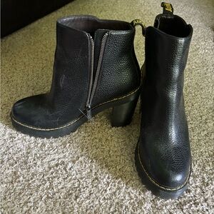 Black Dr. Marten’s Magdalena heels. Size 10 US/8 UK/42 EU.